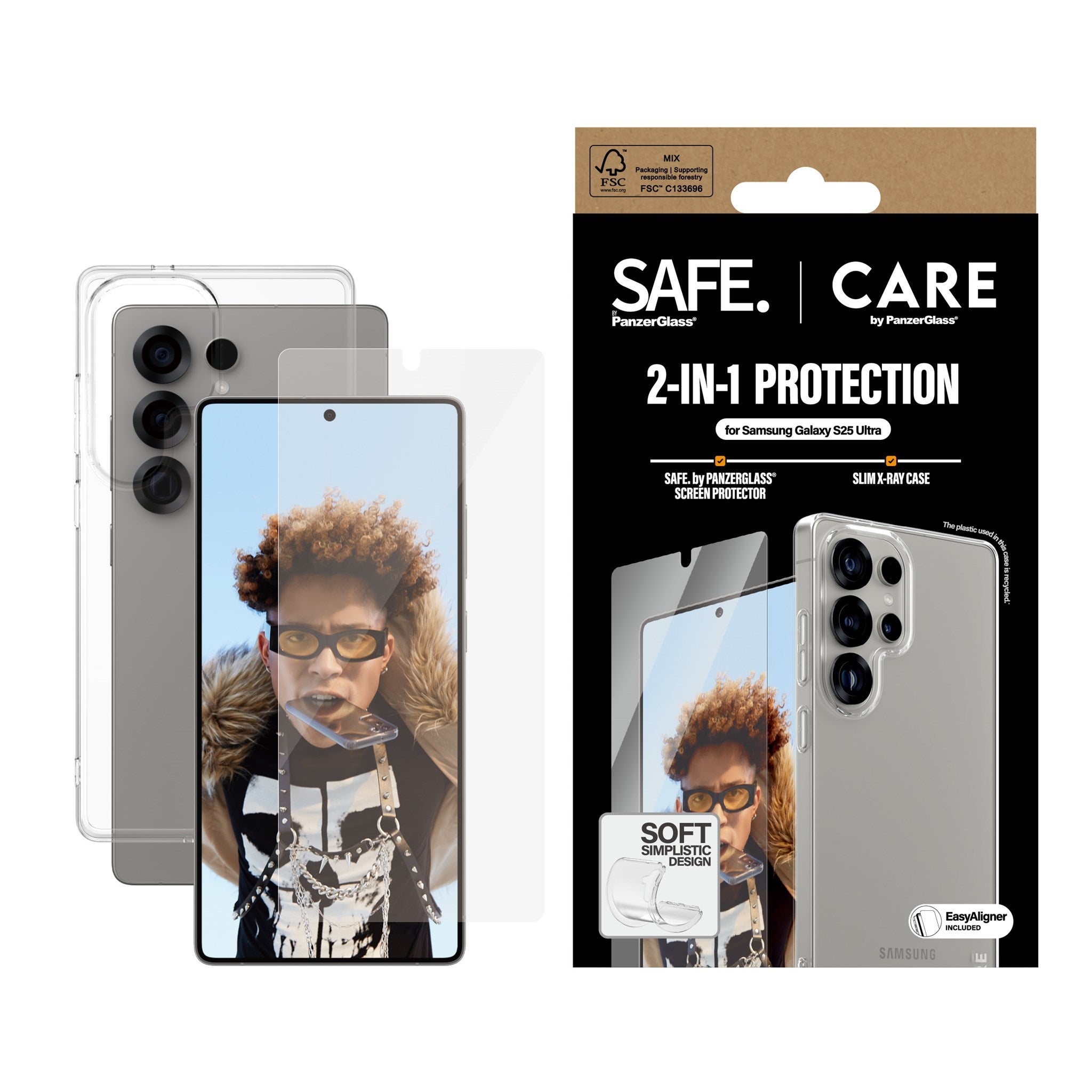 CARE by PanzerGlass® 2-in-1 Pakke Samsung Galaxy S25 Ultra